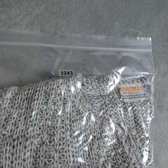 Vintage Braemar International Knitted Sweater Women's Size 40 US Medium Gray - Picture 8 of 8